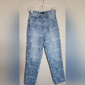 Simple Society Paisley Print Jeans Size 3